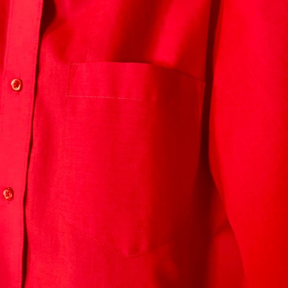 Foxcroft Red Wrinkle-Free Shirt - Picture 2 of 8